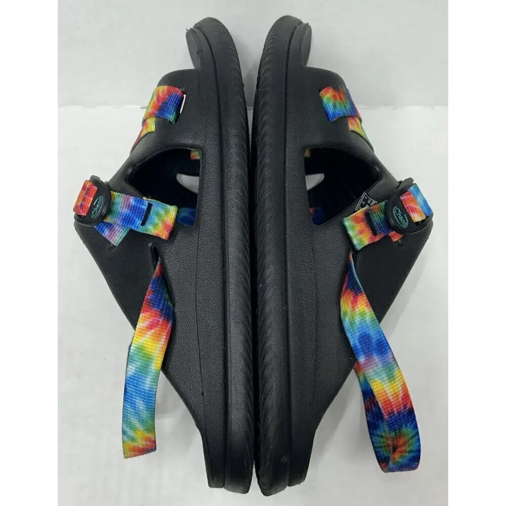 Chaco Chillos Sports Unisex Kids Junior Rainbow Tie Dye Strappy Sandals Size 6